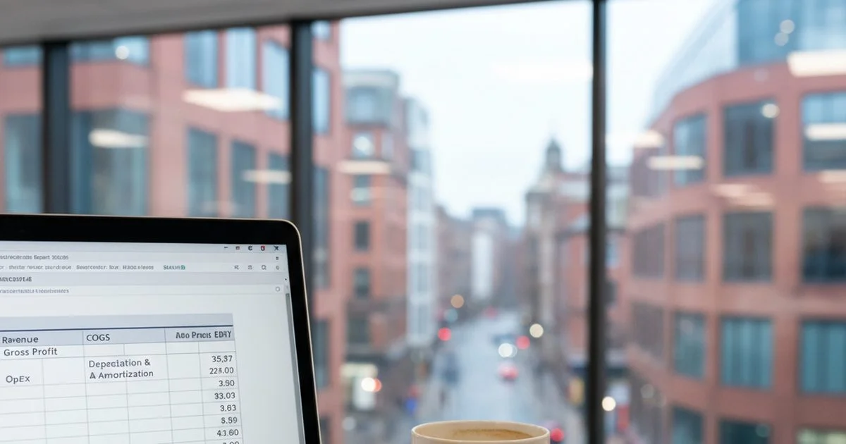 Business valuation spreadsheet and annual accounts