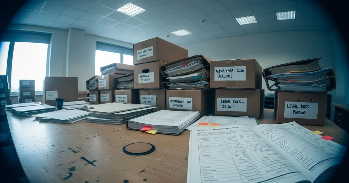 Insolvency documents and company accounts under forensic review